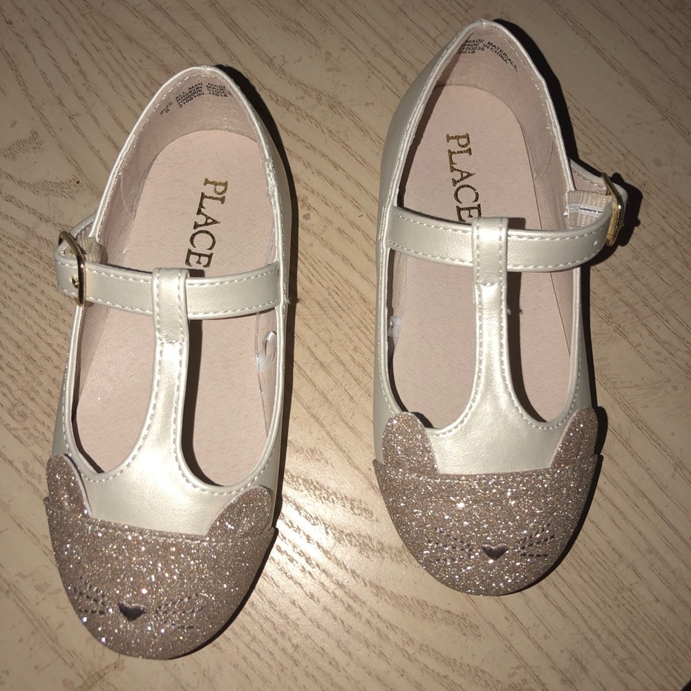 Toddler Girls Glitter Cat June Ballet Flat